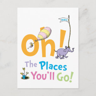 Dr. Seuss Oh, de plaatsen waar je zult komen! Briefkaart