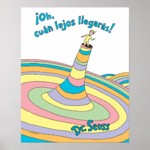Dr. Seuss   Oh, de ver hoe ver je komt! Poster