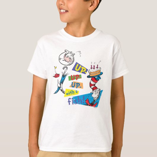 Dr. Seuss| Omhoog met een vis T-shirt (Voorkant)
