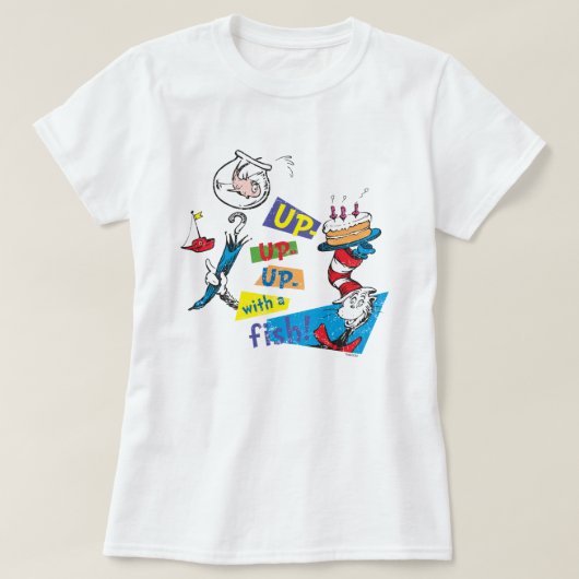 Dr. Seuss | Omhoog met vis T-shirt (Design voorkant)