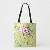 Dr. Seuss| Ondertekening Sam-I-Am Holding Tote Bag (Voorkant)