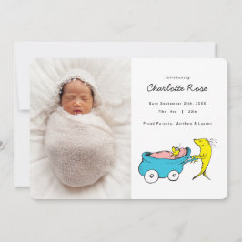 Dr. Seuss | One Fish - Aankondiging geboorte meisj