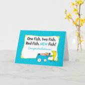 Dr. Seuss | One Fish - Baby Boy Gefeliciteerd Kaart (Gele Bloem)