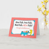 Dr. Seuss | One Fish - Baby Girl Gefeliciteerd Kaart (Gele Bloem)