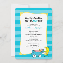 Dr. Seuss | One Fish - Boy Baby shower Invitation Save The Date