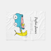 Dr. Seuss | One Fish Geboorte Stats Fleece Deken (Voorkant (Horizontaal))