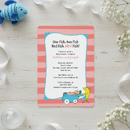 Dr. Seuss | One Fish - Girl Baby shower Kaart