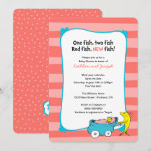 Dr. Seuss | One Fish - Girl Baby shower