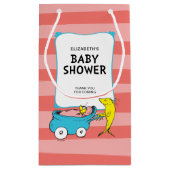 Dr. Seuss | One Fish - Girl Baby shower Klein Cadeauzakje (Achterkant)