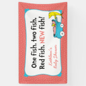 Dr. Seuss | One Fish - Girl Baby shower Spandoek (Verticaal)