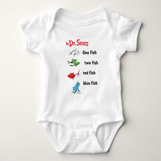 Dr. Seuss | One Fish Two Fish - Antiek Romper (Voorkant)
