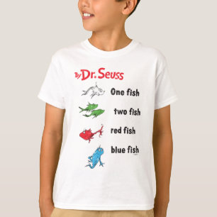 Dr. Seuss One Fish Two Fish - Antiek T-shirt