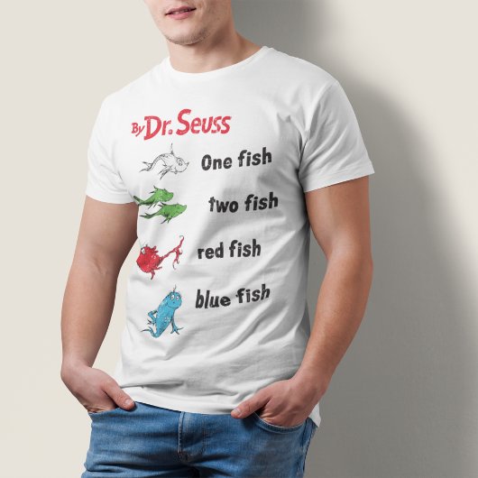 Dr. Seuss | One Fish Two Fish - Antiek Tri-Blend Shirt