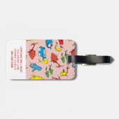 Dr. Seuss | One Fish Two Fish Patroon Bagagelabel (Achterkant horizontaal)