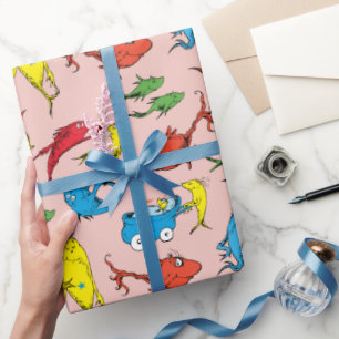Dr. Seuss   One Fish Two Fish Patroon Cadeaupapier