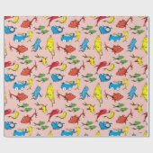 Dr. Seuss | One Fish Two Fish Patroon Cadeaupapier (Vlak)