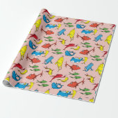 Dr. Seuss | One Fish Two Fish Patroon Cadeaupapier (Uitgerold)