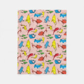 Dr. Seuss | One Fish Two Fish Patroon Fleece Deken (Voorkant)