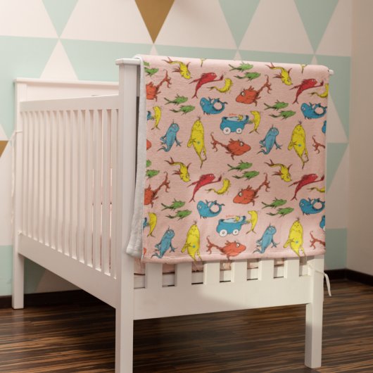 Dr. Seuss | One Fish Two Fish Patroon Fleece Deken