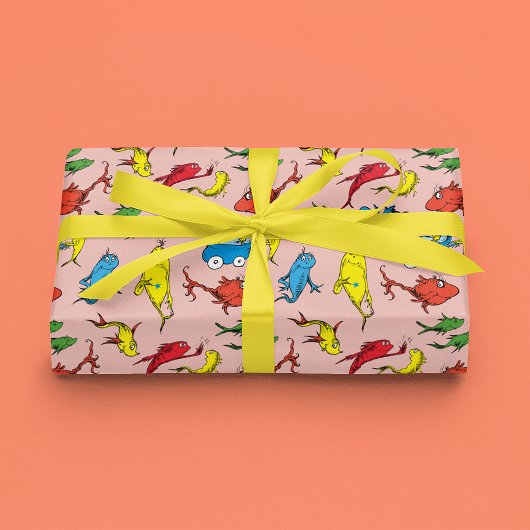 Dr. Seuss | One Fish Two Fish Patroon Inpakpapier Vel