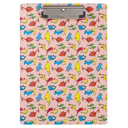 Dr. Seuss | One Fish Two Fish Patroon Klembord (Voorkant)