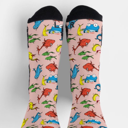 Dr. Seuss | One Fish Two Fish Patroon Sokken (Top)