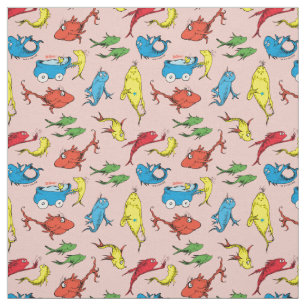 Dr. Seuss   One Fish Two Fish Patroon Stof