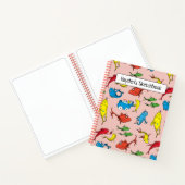 Dr. Seuss | One Fish Two Fish Patroon Tekening Notitieboek (Binnen)