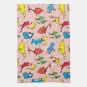 Dr. Seuss | One Fish Two Fish Patroon Theedoek (Verticaal)