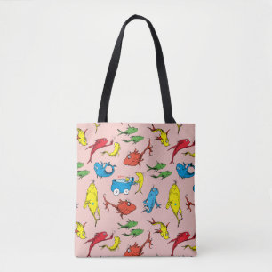 Dr. Seuss One Fish Two Fish Patroon Tote Bag