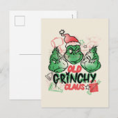 Dr. Seuss | Oude Grinch Claus Briefkaart (Voorkant / Achterkant)