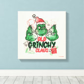Dr. Seuss | Oude Grinch Claus Canvas Afdruk (Insitu (Houten vloer))