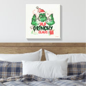 Dr. Seuss | Oude Grinch Claus Canvas Afdruk (Insitu (Slaapkamer))
