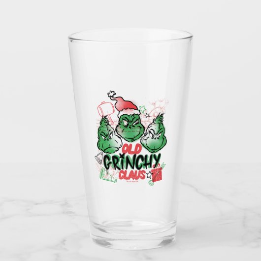 Dr. Seuss | Oude Grinch Claus Glas (Voorkant)