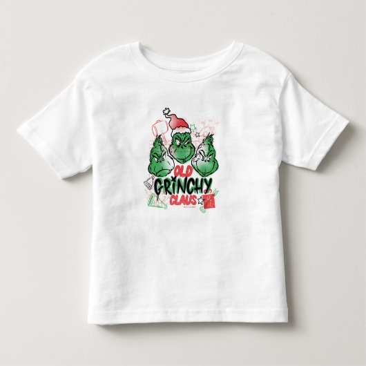 Dr. Seuss | Oude Grinch Claus Kinder Shirts (Voorkant)