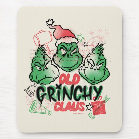 Dr. Seuss | Oude Grinch Claus Muismat (Voorkant)