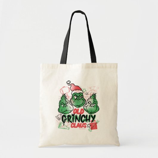 Dr. Seuss | Oude Grinch Claus Tote Bag (Voorkant)