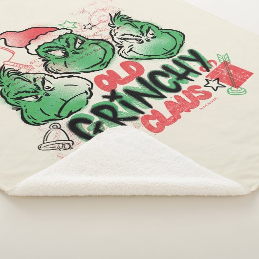 Dr. Seuss | Oude Grinch-clausule Sherpa Deken (3/4)