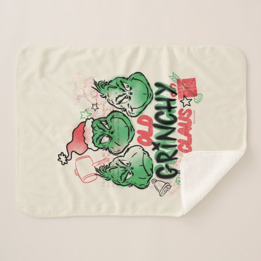 Dr. Seuss | Oude Grinch-clausule Sherpa Deken (Voorkant (horizontaal))
