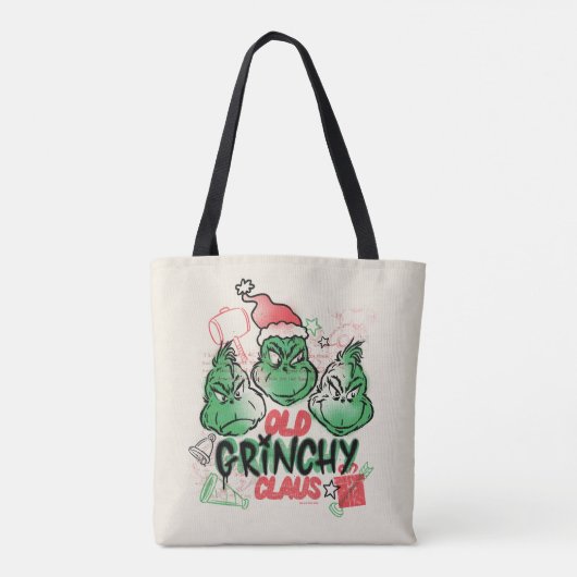 Dr. Seuss | Oude Grinch-clausule Tote Bag (Achterkant)