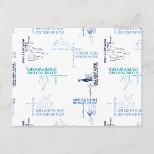 Dr. Seuss   Patroon Vaderdag-offerte Briefkaart