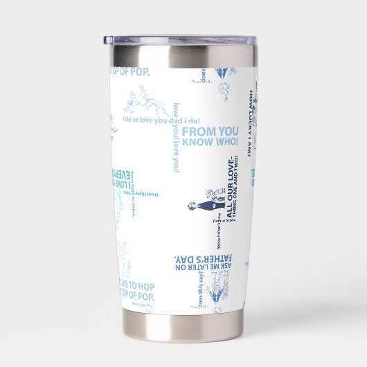 Dr. Seuss | Patroon Vaderdag-offerte Geïsoleerde Drinkbeker (Rechts)