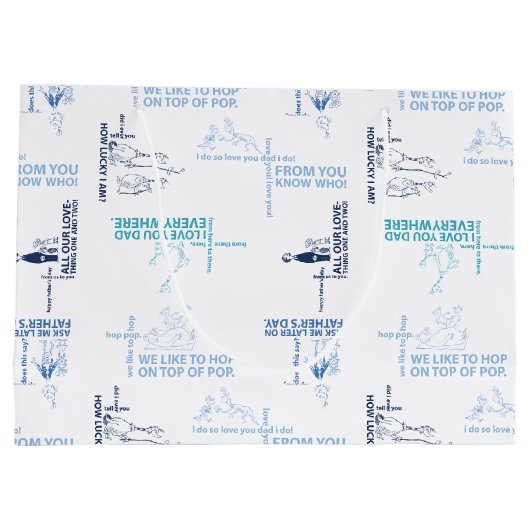 Dr. Seuss | Patroon Vaderdag-offerte Groot Cadeauzakje (Achterkant)