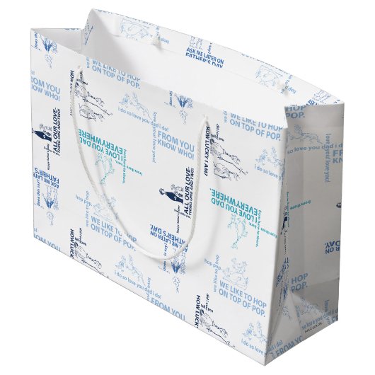 Dr. Seuss | Patroon Vaderdag-offerte Groot Cadeauzakje (Achterkant Gekanteld)