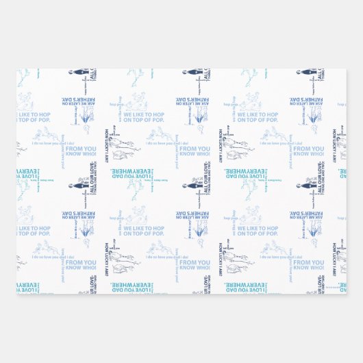 Dr. Seuss | Patroon Vaderdag-offerte Inpakpapier Vel (Voorkant)