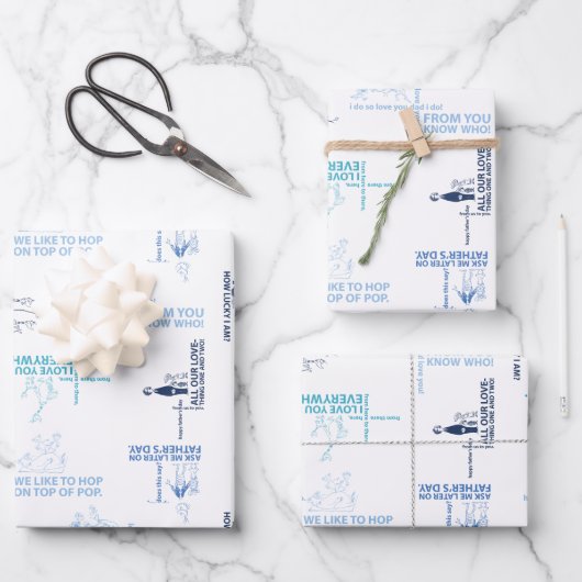 Dr. Seuss | Patroon Vaderdag-offerte Inpakpapier Vel (Voorkant)