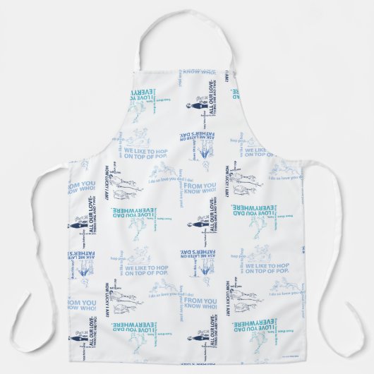 Dr. Seuss | Patroon Vaderdag-offerte Schort (Voorkant)