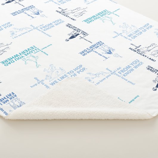 Dr. Seuss | Patroon Vaderdag-offerte Sherpa Deken (3/4)