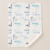 Dr. Seuss | Patroon Vaderdag-offerte Sherpa Deken (Voorkant)