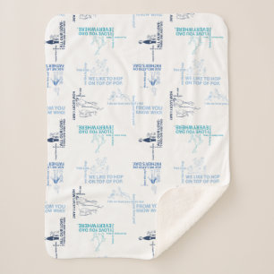 Dr. Seuss   Patroon Vaderdag-offerte Sherpa Deken